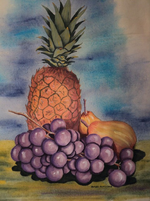 Foto 1 - Aprenda a pintar sobre tecidos frutas flores