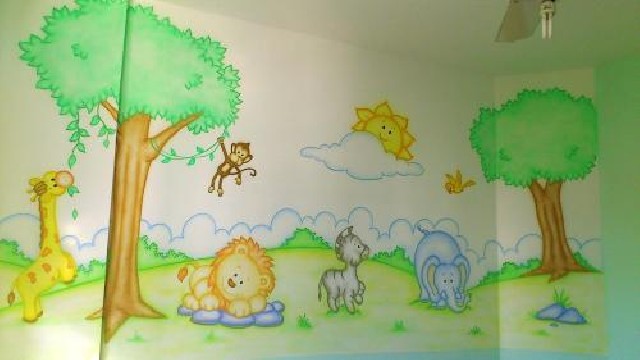 Foto 1 - Pintura especial em quarto de beb e infantil