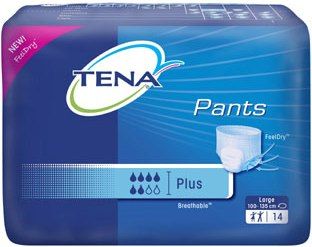 Tena Pants Plus média com 14 unidades