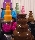 Cascata de chocolate e docinhos finos