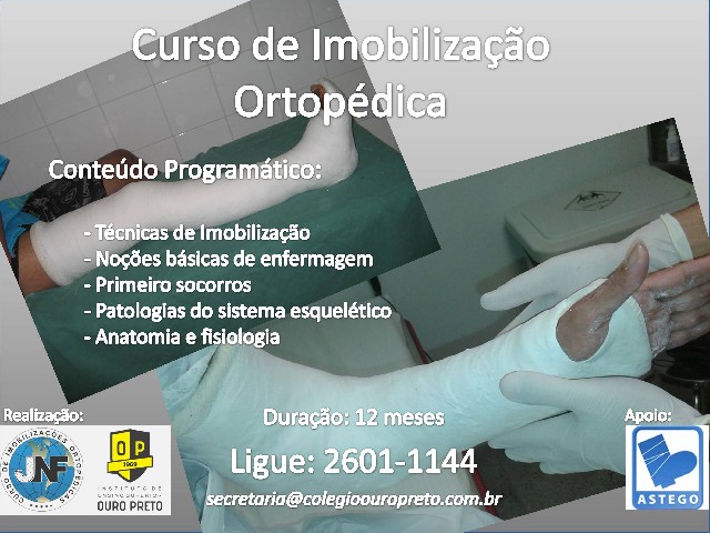 Curso de gesso hospitalar